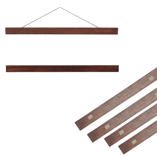 Drewniana magnetyczna ramka na plakat w kolorze brązowym 20 cm POSTERGALERIA
