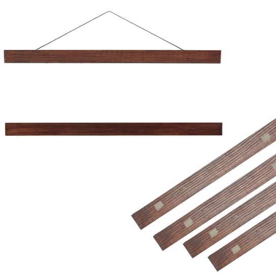 Drewniana magnetyczna ramka na plakat w kolorze brązowym 70 cm POSTERGALERIA