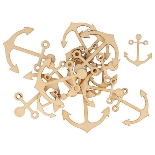 Drewniana ozdoba „Deep Sea - Anchors” firmy Artemio (30 sztuk) Inna marka