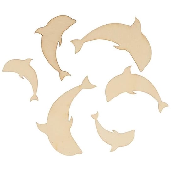 Drewniana ozdoba „Deep Sea - Delfiny” Artemio (30 sztuk) Inna marka