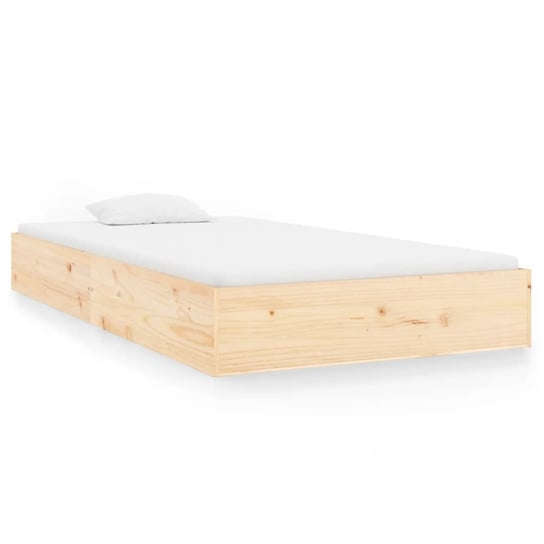 Drewniana rama łóżka 100x200 cm, kolor naturalny Inna marka
