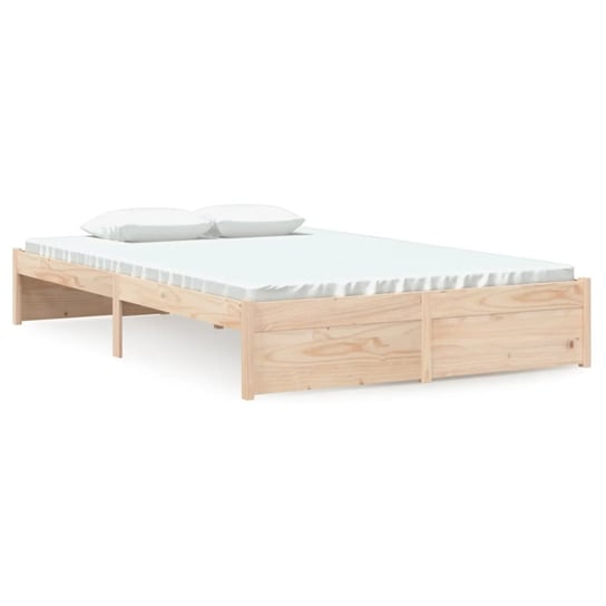 Drewniana rama łóżka 120x200 cm, kolor naturalny Inna marka