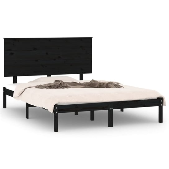 Drewniana rama łóżka 120x200 czarna Inna marka
