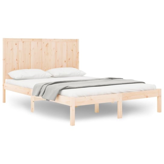 Drewniana rama łóżka 160x200 cm, lite drewno sosno Inna marka