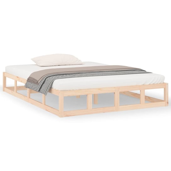 Drewniana rama łóżka 160x200 cm - Nowoczesny wystr Inna marka