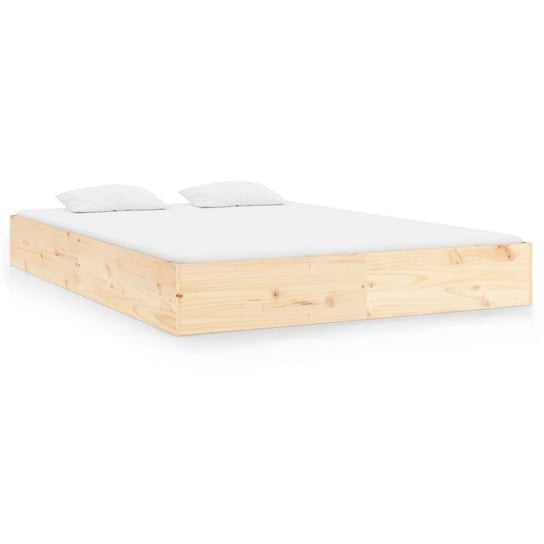 Drewniana rama łóżka 180x200 cm, kolor naturalny Inna marka