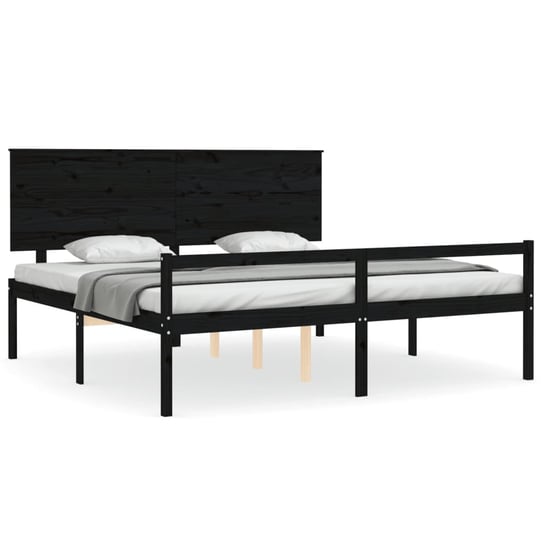 Drewniana rama łóżka dla seniora, 205,5 x 205,5 x Inna marka