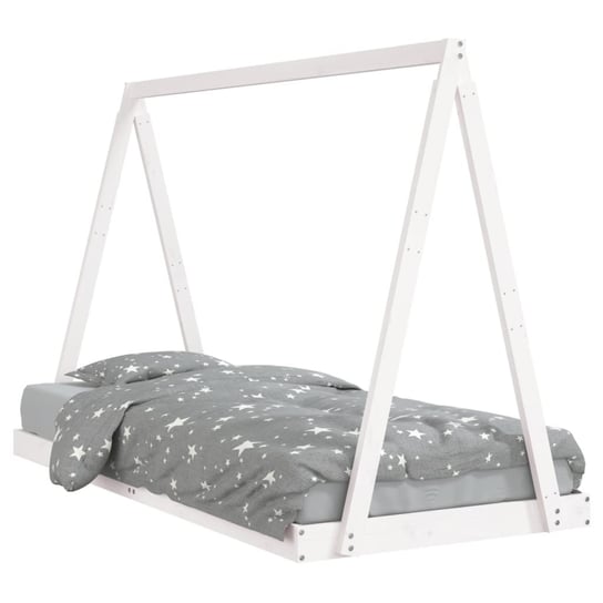 Drewniana rama łóżka dziecięcego tipi, biały, 209x / AAALOE Zakito