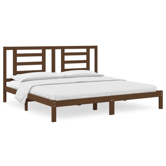 Drewniana rama łóżka - Miodowy Brąz - 205,5 x 205, Inna marka