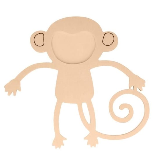 Drewniana ramka na zdjęcia w kształcie małpy Inna marka