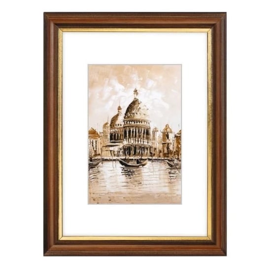 Drewniana ramka na zdjęcie Wenecja, brązowa, 20 x 30 cm Inna marka