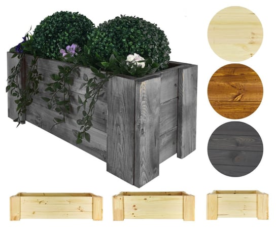 Drewniana skrzynia balkonowa donica ogrodowa zielnik osłonka 30x60x30cm EKO / Wamar-Sosenka Inna marka