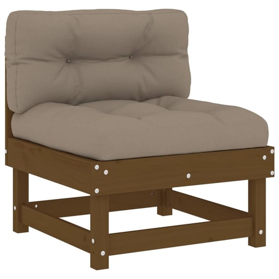 Drewniana sofa środkowa, miodowy brąz, 61x60,5x62  / AAALOE Inna marka