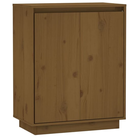 Drewniana szafka boczna, 60x34x75 cm, kolor miodow Zakito