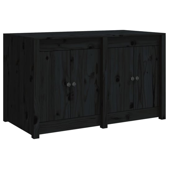 Drewniana szafka kuchenna 106x55x64 cm, czarna / AAALOE Zakito