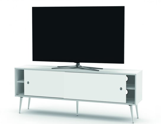 Drewniana Szafka Rtv Sonorous Retro Rtra-140-Wht-Wht Szerokość 140 Cm Sonorous