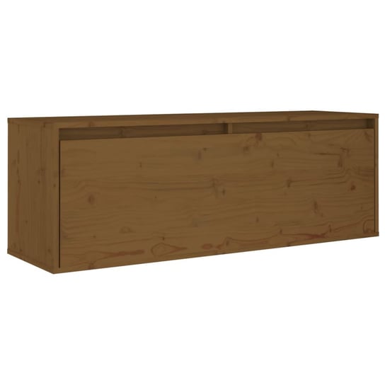 Drewniana szafka ścienna 100x30x35 cm, kolor miodo / AAALOE Inna marka