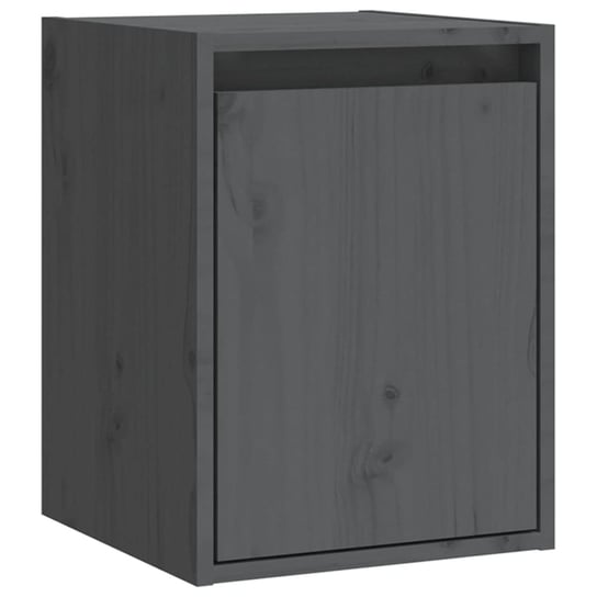Drewniana szafka ścienna 30x30x40 cm, szara / AAALOE Inna marka