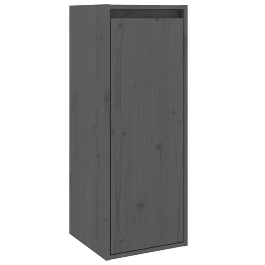 Drewniana szafka ścienna 30x30x80 cm, szara / AAALOE Inna marka