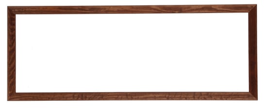 Drewniana, szeroka rama na obrazy, zdjęcia o wymiarach 35x100cm, brązowa POSTERGALERIA