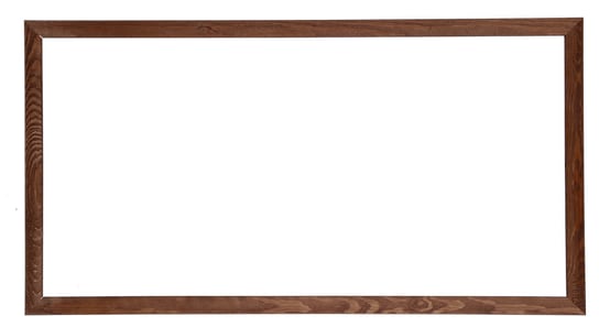 Drewniana, szeroka rama na obrazy, zdjęcia w rozmiarze 50x100 cm, brązowa POSTERGALERIA