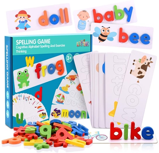 Drewniana Zabawka Montessori Do Nauki Angielskiego Inna marka