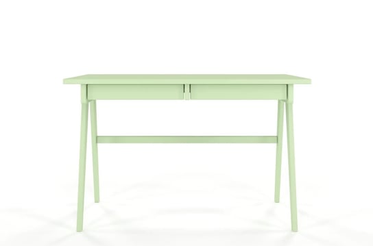 Drewniane biurko z szufladami Visby EDDA / pudrowa zieleń SKANDICA