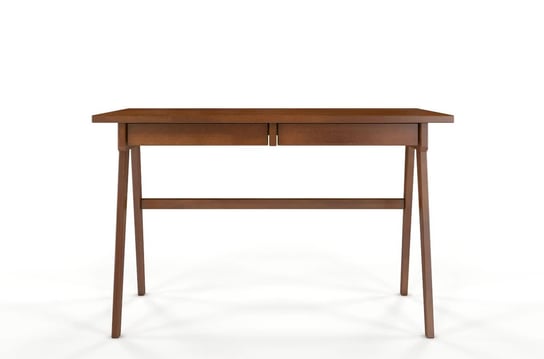 Drewniane bukowe biurko z szufladami Visby EDDA / orzech SKANDICA