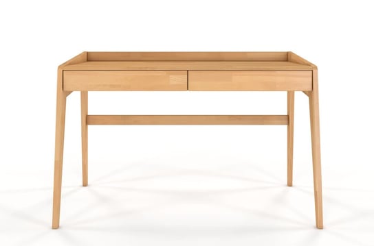 Drewniane bukowe biurko z szufladami Visby LISA / naturalne SKANDICA