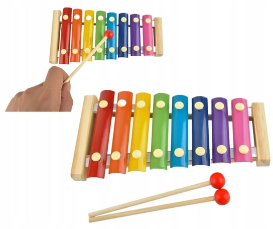 Drewniane Cymbałki Kolorowe Dla Dzieci Edukacyjne Toys