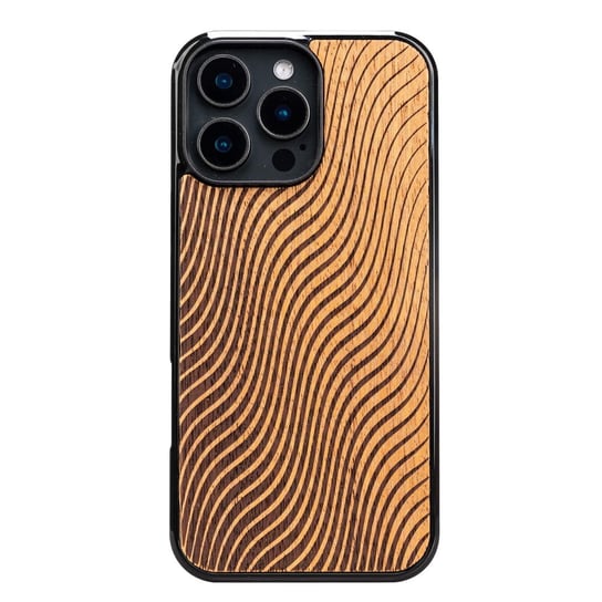 Drewniane etui Bewood Fale Merbau do iPhone 16 Pro Max Apple