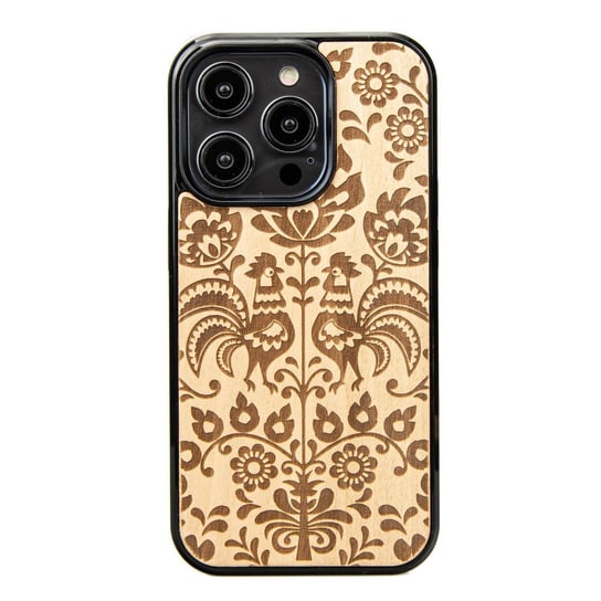 Drewniane Etui Bewood iPhone 14 Pro POLSKI FOLK ANIEGRE BEWOOD