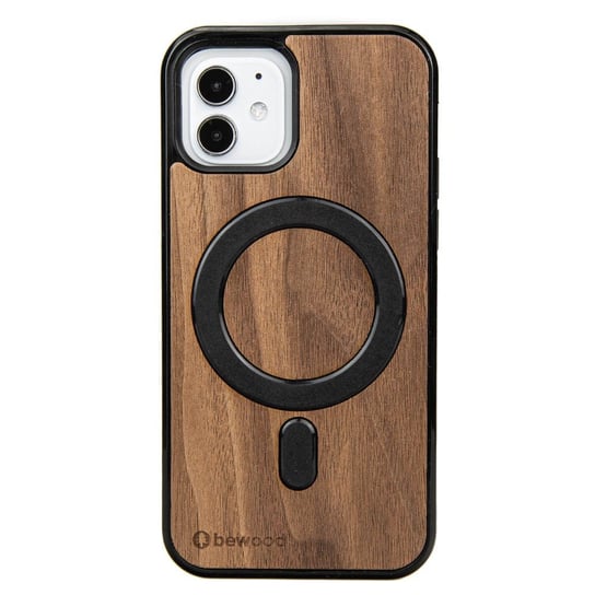 Drewniane Etui Bewood na iPhone 12/12 Pro Orzech Amerykański MagSafe BEWOOD