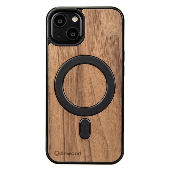 Drewniane Etui Bewood na iPhone 13 Orzech Amerykański MagSafe BEWOOD