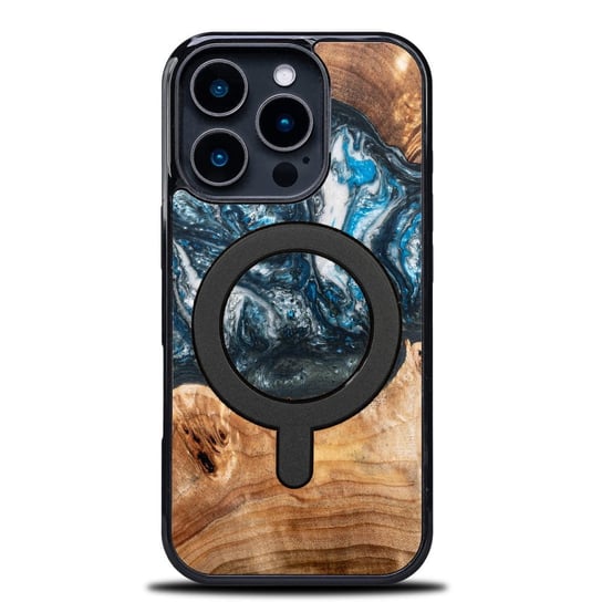 Drewniane etui Bewood Unique Planets - Ziemia do MagSafe do iPhone 16 Pro Apple