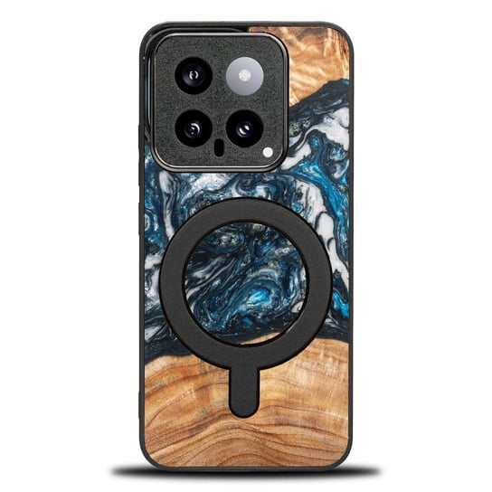 Drewniane etui Bewood Unique Planets - Ziemia do MagSafe do Xiaomi 14 Xiaomi