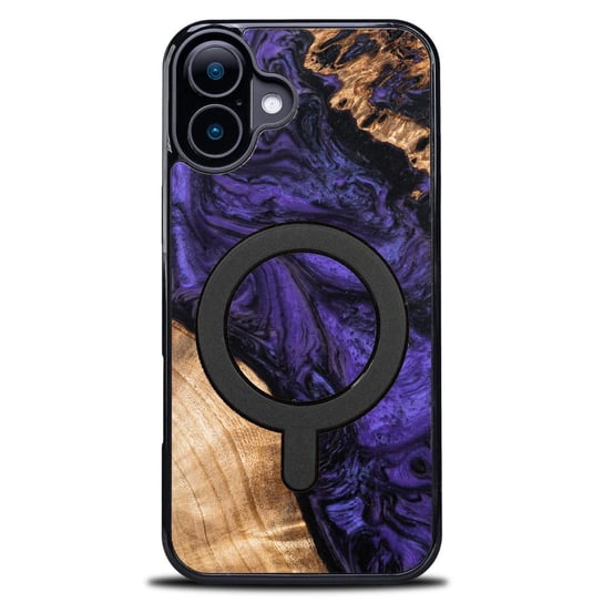 Drewniane etui Bewood Unique - Violet do MagSafe do iPhone 16 Plus Apple