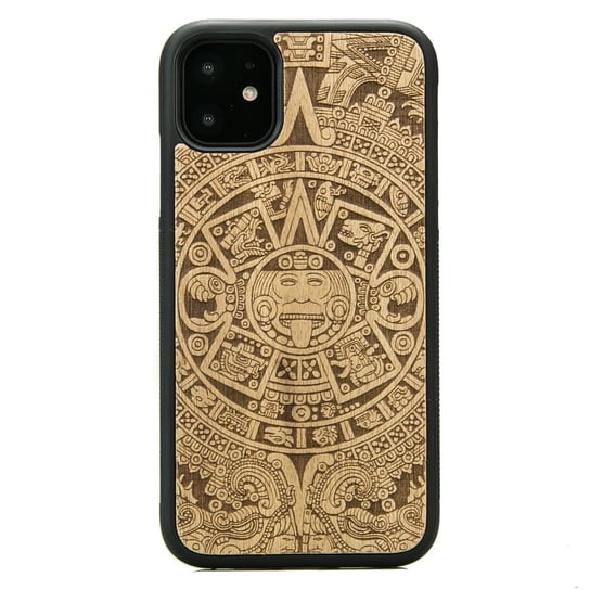 Drewniane Etui, Iphone 11 Kalendarz Aztecki Aniegre BEWOOD