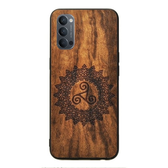 Drewniane etui Oppo Reno 4 Triskelion Imbuia Forestzone ForestZone