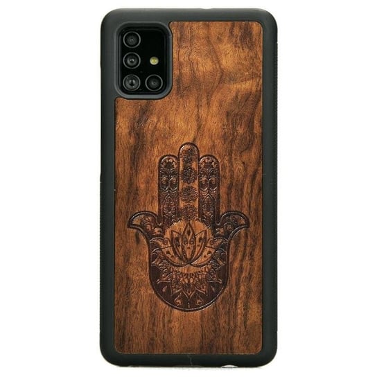 Drewniane etui Samsung Galaxy A71 5G Hamsa Imbuia Forestzone ForestZone