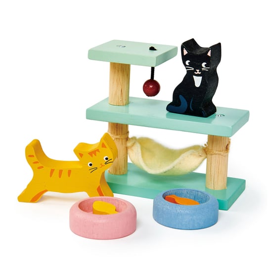 Drewniane figurki do zabawy - kotki, Tender Leaf Toys Tender Leaf Toys