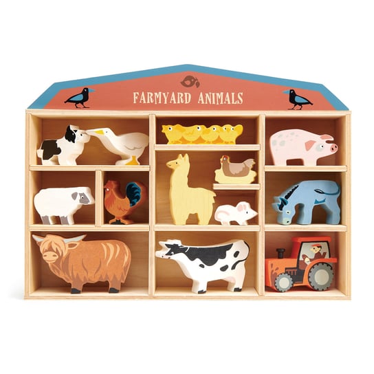 Drewniane figurki do zabawy - zwierzęta na farmie, Tender Leaf Toys Tender Leaf Toys
