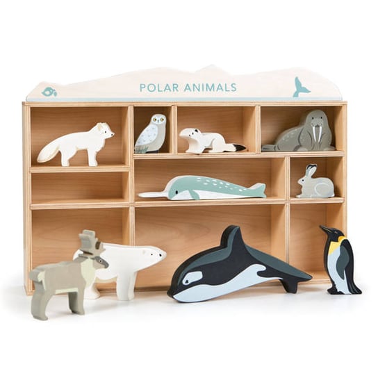 Drewniane figurki do zabawy - zwierzęta polarne, Tender Leaf Toys Tender Leaf Toys