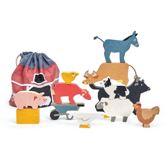 Drewniane figurki do zabawy - zwierzęta zagrodowe, Tender Leaf Toys Tender Leaf Toys