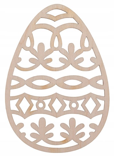 Drewniane Jajko jajka jajo sklejka ażur 10x7cm D26 Inny producent