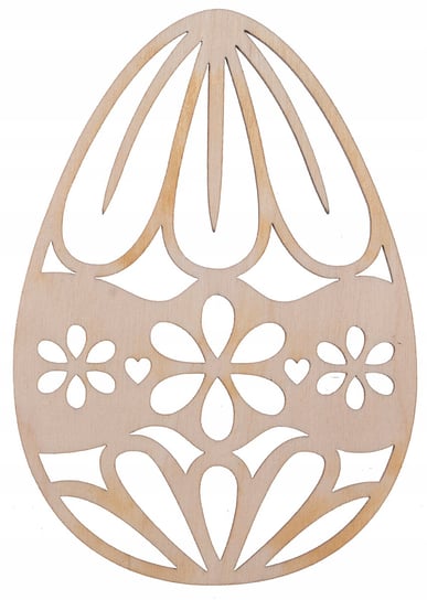 Drewniane Jajko jajka kwiat sklejka ażur 10cm D25 Inny producent