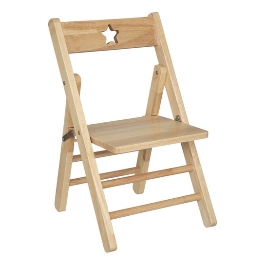 Drewniane Krzesełko Dziecięce Star, Składane Atmosphera for kids
