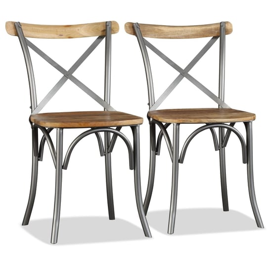 Drewniane krzesła kuchenne - 2 szt. (51x52x84cm, m / AAALOE Inna marka