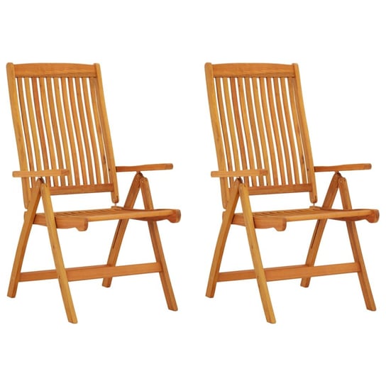 Drewniane krzesła ogrodowe - 58x71x112 cm, eukalip Inna marka