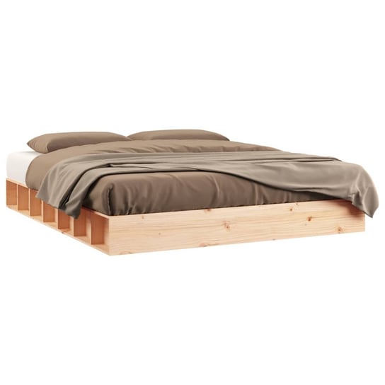 Drewniane łóżko 160x200 cm, lite drewno Inna marka